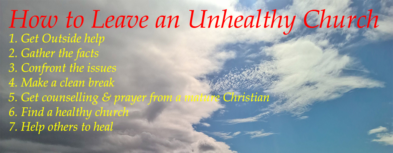 How to Leave an Unhealthy Church