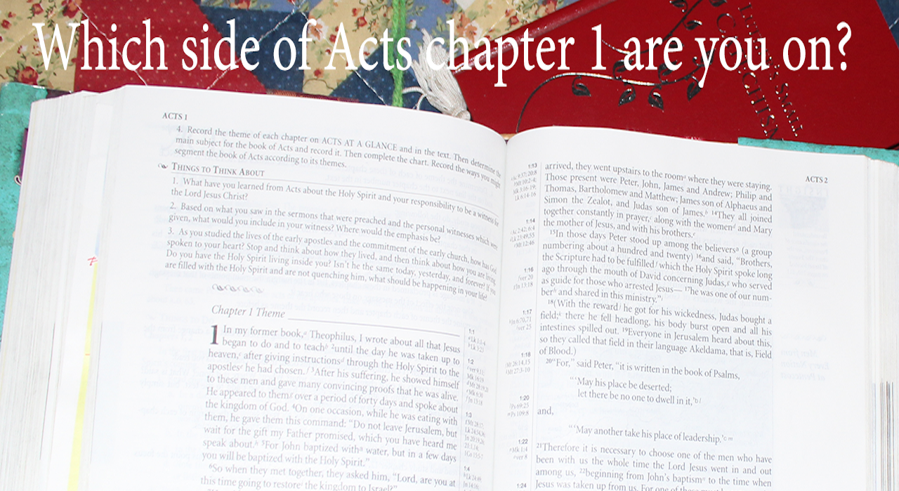 Which side of Acts chapter 1 are you on? (ECWA Archive)