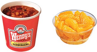 Large Chili with side of Mandarin Oranges (Wendy's)