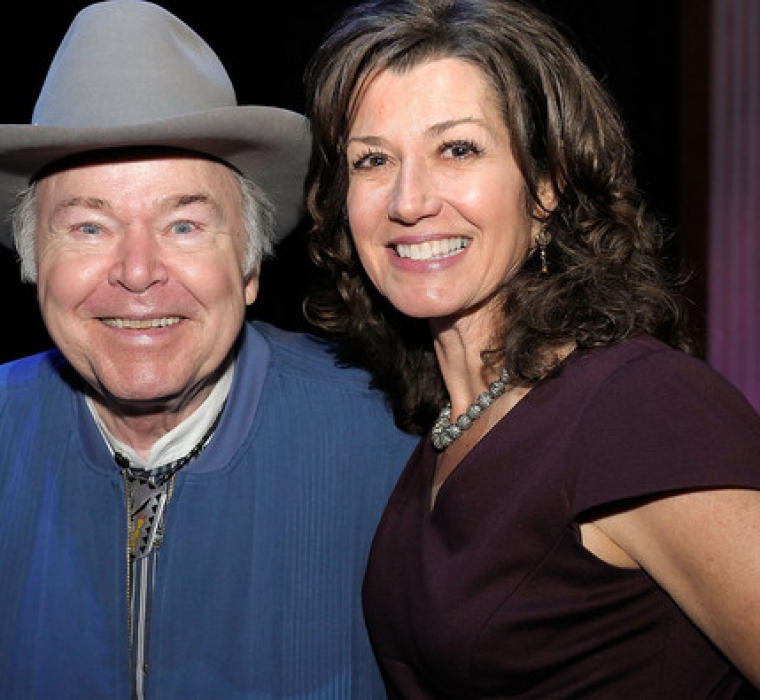 Roy Clark and Amy Grant attends Center Stage at The Opry celebrating Minnie Pearl's 100th at The Grand Ole Opry on October 22, 2012 in Nashville, Tennessee