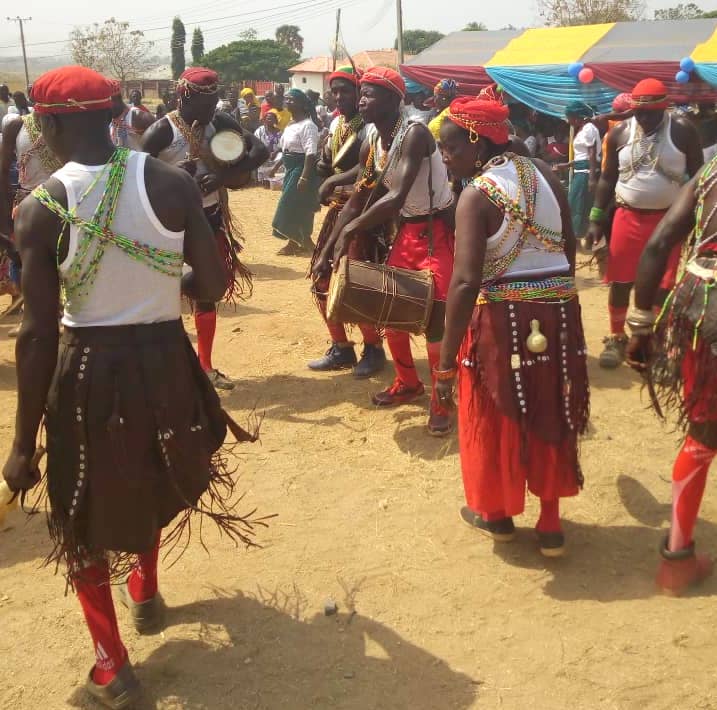 The Kpok Gwong, amidst dancing and jubilation turbaned Mr. Seth as theh gwong - meaning helper of Kagoma.