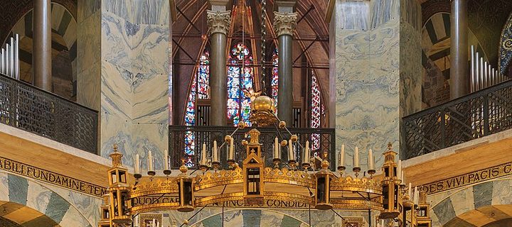 Interior of the Palatine Chapel in Aachen