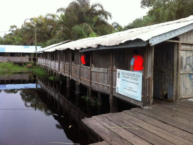 Primary School in Nzulezo Ghana - The village on stilts.