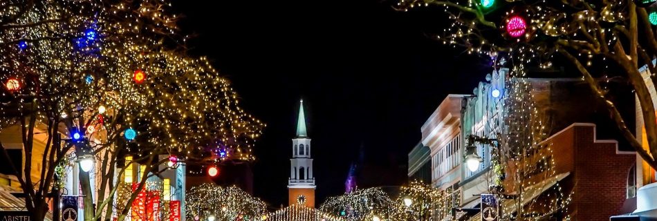 Church Decoration at night by Michelle Maria)