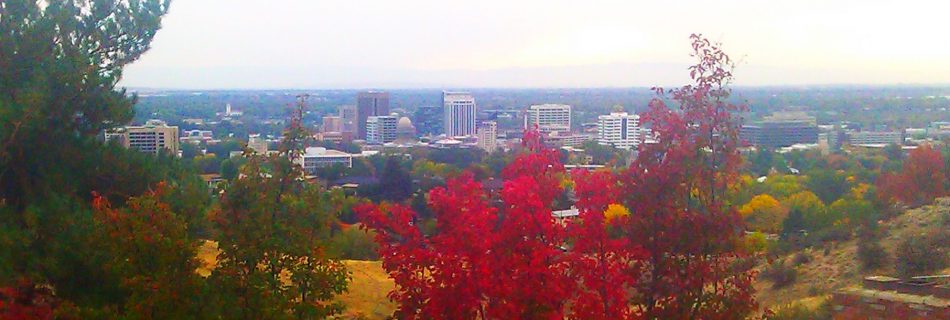 Foothills view of Boise, fall 2013