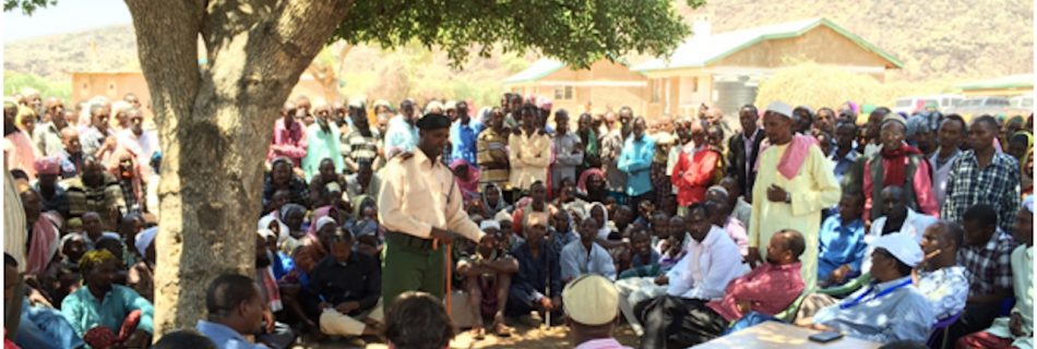 United Nations Population Fund (UNFPA) and private sector representatives in Mandera county in Northern Kenya to develop solutions with the community and the county government. (Image by Ilija Gudnitz Weber)