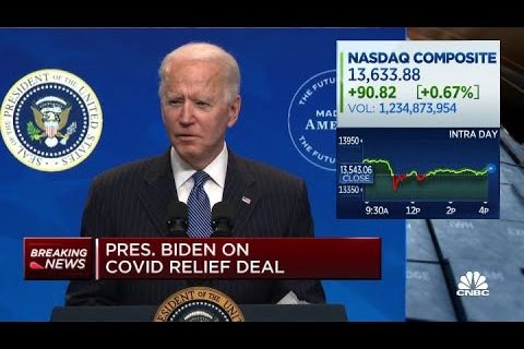 President Joe Biden discusses his $1.9 trillion Covid relief deal