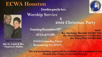 ECWA Houston 2022 Worship Service - Dec 11, 2022 at 11am