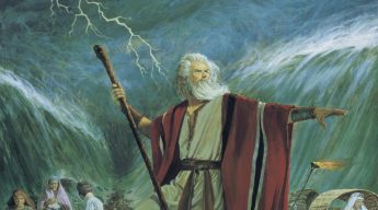 Moses Parting the Red Sea, by Robert T. Barrett