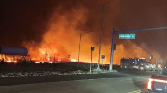 United State Coast Guard Rescued 12 People From the Water During Lahaina Fire (Courtesy: County of Maui)